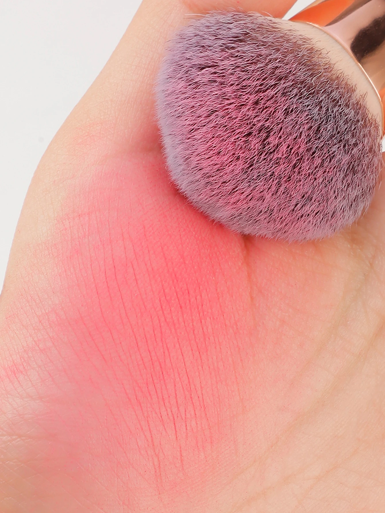 Pincel de maquiagem para base de cabeça dupla, pincel redondo para corretivo ou creme líquido, blush, corretivo polido, dupla face