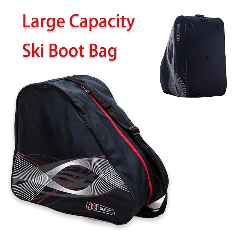 

BIG Winter Ice Ski Snow Boots Bag Ice Skate Shoes Helmet Portable Holder Carry Shoulder Bag Non-slip For Snowboard Accessories