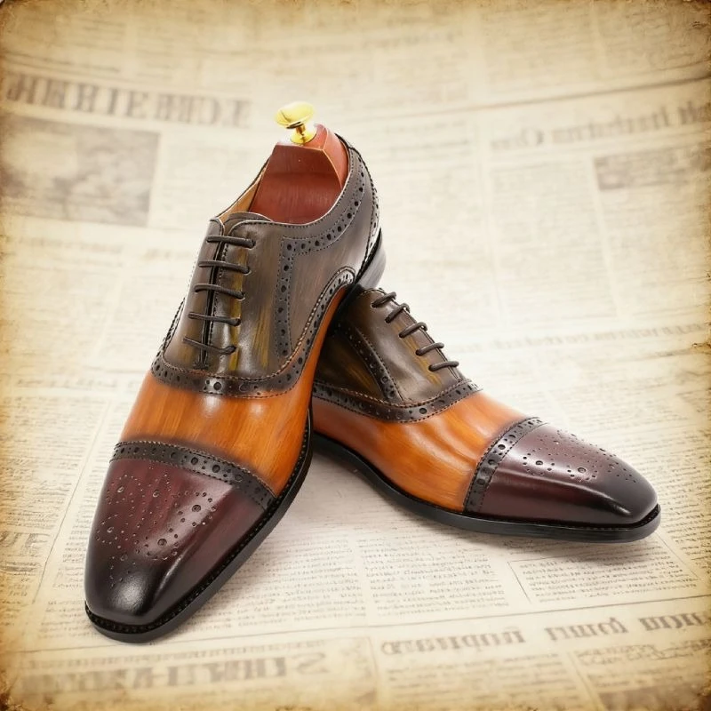 Italy Style Genuine Leather Formal Shoes Man Business Derby Shoes Luxury Brand Handmade Designer Men Flats Moccasins