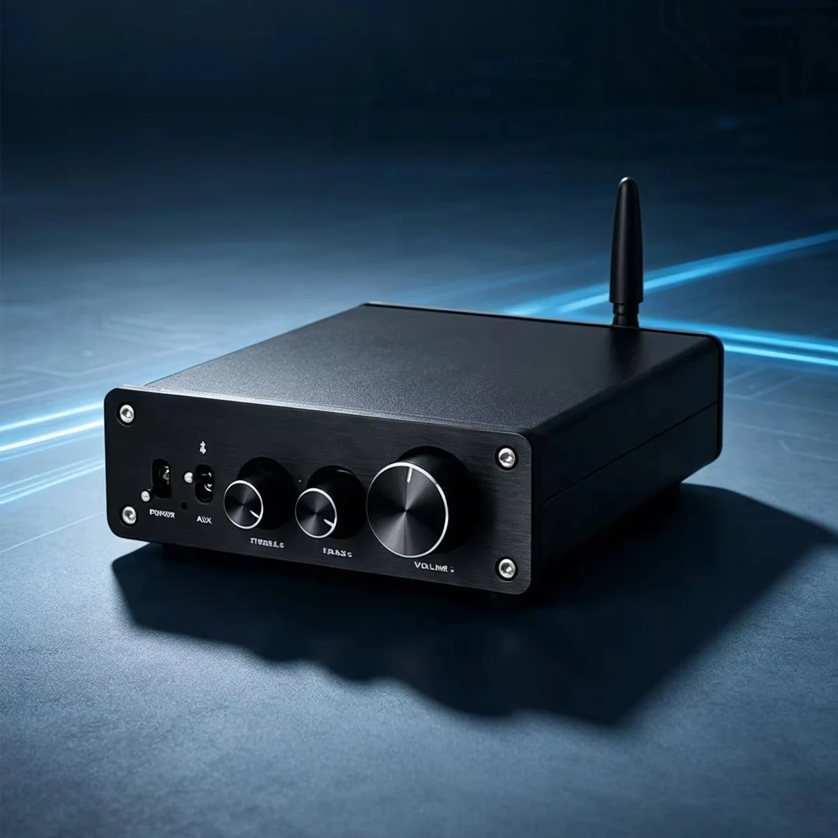 YJCO Digitaler Leistungsverstärker D90 TPA3255 Zweikanaliger Class-D Hochleistungs-HiFi-Bluetooth 5.1 QCC3034 300W/4Ω×2 150W/8Ω×2