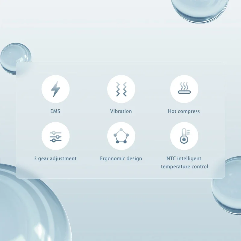 Sicherheits-Mikrostrom-Wärmekompressen-Vibrationsmassagegerät, magisches Werkzeug zur Muskelentspannung, Vibrationsmeridian-Instrument, Elektrik