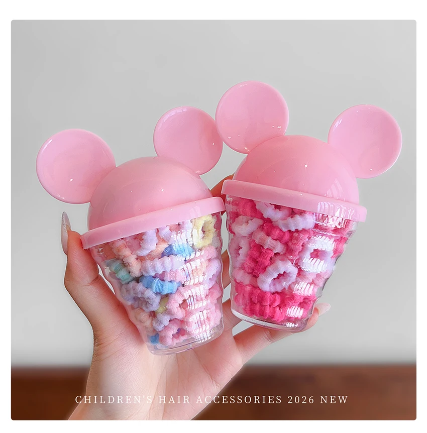 2026 Neueste 60 Stück/Box Solide Elastische Haargummis für Frauen Mädchen Kinder Makronen-Regenbogenfarben Kleinkind Scrunchies Pferdeschwanzhalter Geschenk – Detail 7