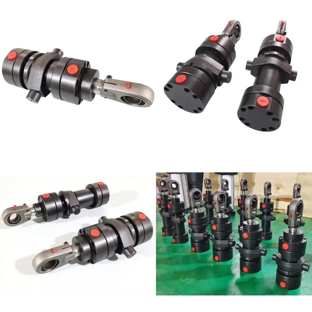 Cilindro Hidráulico de Doble Acción CD250 de 12 Toneladas con Montaje en Trunnion, Bomba Hidráulica para Maquinaria de Torneado de Acero, Metalurgia y Minería