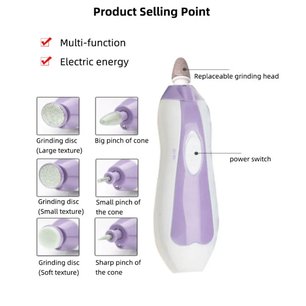 AE-831A Electric Nail Enhancer, Manicure, Nail Grinder Tool, Beauty Set, Polishing Machine Accessories