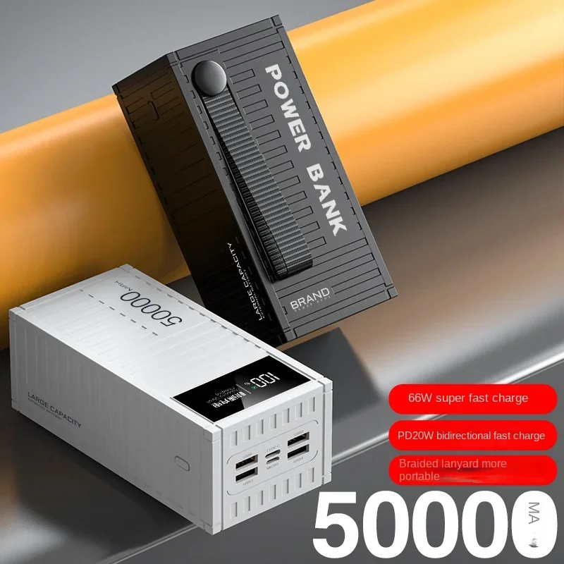 HOT 10000Mah 20000mah 50000mah Wholesale 66w Portable Power Bank  Fast Charge Mobile Phones  Mobile Power Supply BCAK