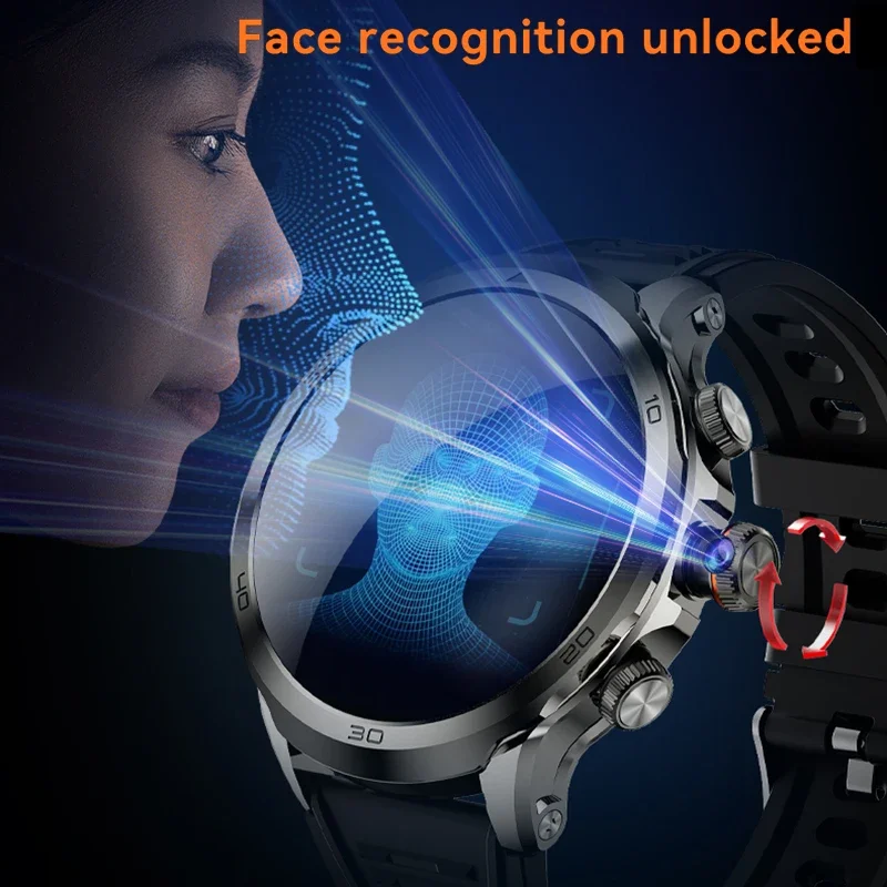 4G Full Network Smart Watch Schermo da 1,95 pollici Videochiamata 8 GB + 128 GB di RAM Smartwatch Google Play WIFI GPS Sim Card Batteria da 1990 mAh