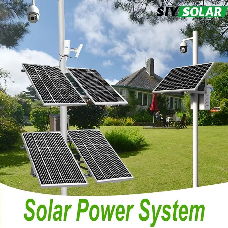 

Solar Energy System 12V Power Generate 200w Solar Panel Kit 120Ah Batteries Pack Solar Charger With Integrated Battery