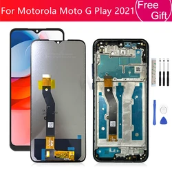 For Motorola Moto G Play 2021 LCD Display Touch Screen Digitizer Assembly With Frame XT2093-3 XT2093-7 LCD Screen Replacement