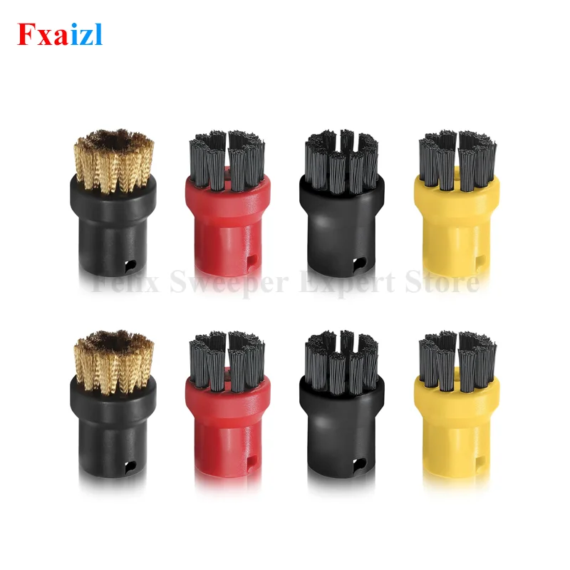 Steam Cleaning Brushes For Karcher SC1 SC2 SC3 SC4 SC5 SC7 CTK10 Nylon Small Round Brushes Replacement Cleaner Parts Accessories