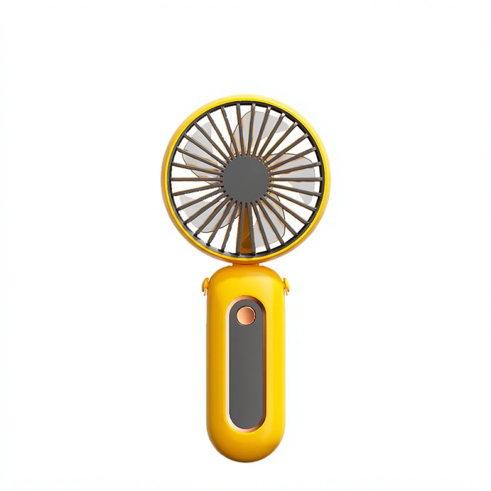 Handheld Desktop Cooler Fan Foldable Neck Hanging USB Rechargeable Six Speed Air Conditioning Blower Portable Tool