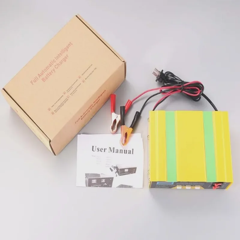 Intelligent Pulse Repair Automatic Moto Battery Charger for 12V 24V Car Motorcycle Lead Acid 12 V Volt Lithium Li ion Batteries