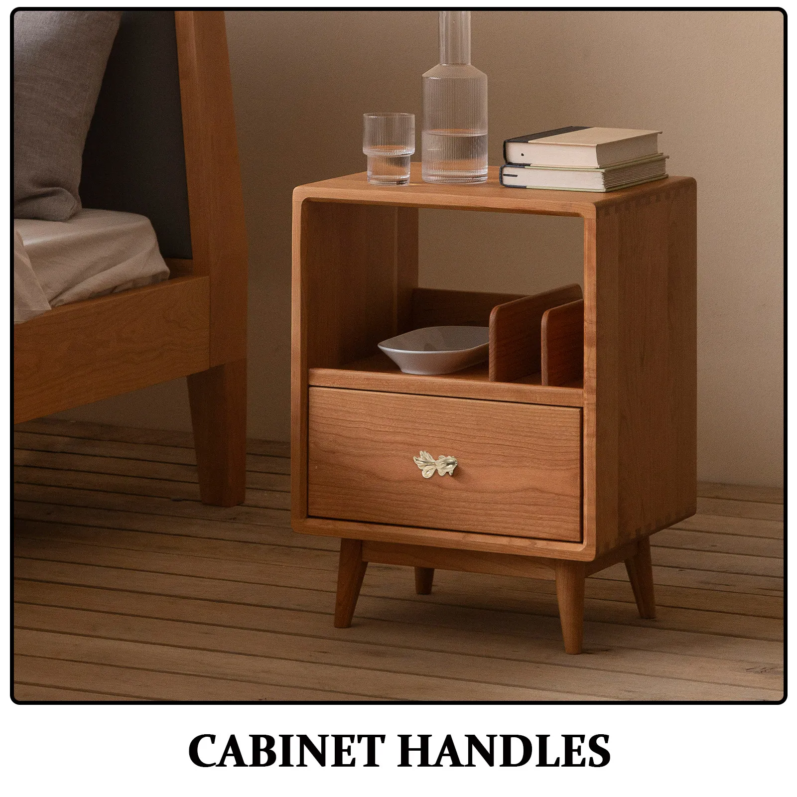 

2Pcs Vintage Brass Fish Drawer Pulls Artistic Animal Motif Decorative Pulls for Dresser Cabinets Furniture Home