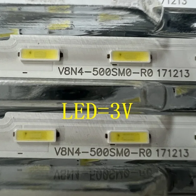 Strip lampu latar LED 38LED(3V) untuk Samsung V8N4-500SM0-R0 BN96-46034A 50RU7400 Strip Strip UN55NU740DFXZA