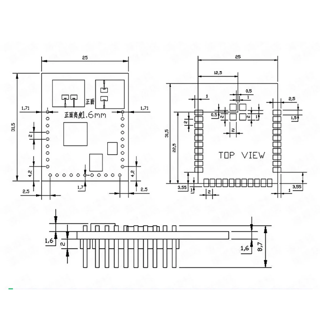 HLK-LD6003B 60GHz Sturzpräventions-Radarmodul, Statische Menschenerkennung, TTL UART, für Bürounterhaltung & Sicherheit – Detail 13