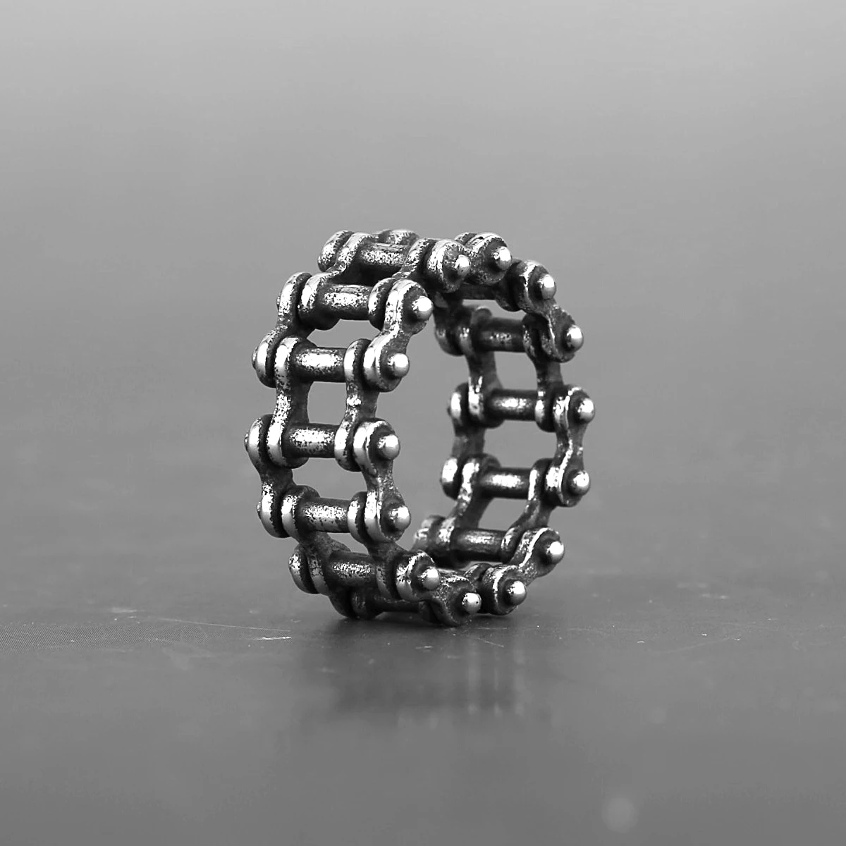 316L Stainless Steel Motorcycle Car Chain Boy Ring Punk Rock Link Men\'s Motorcycle Ring High Quality Jewelry Wholesale