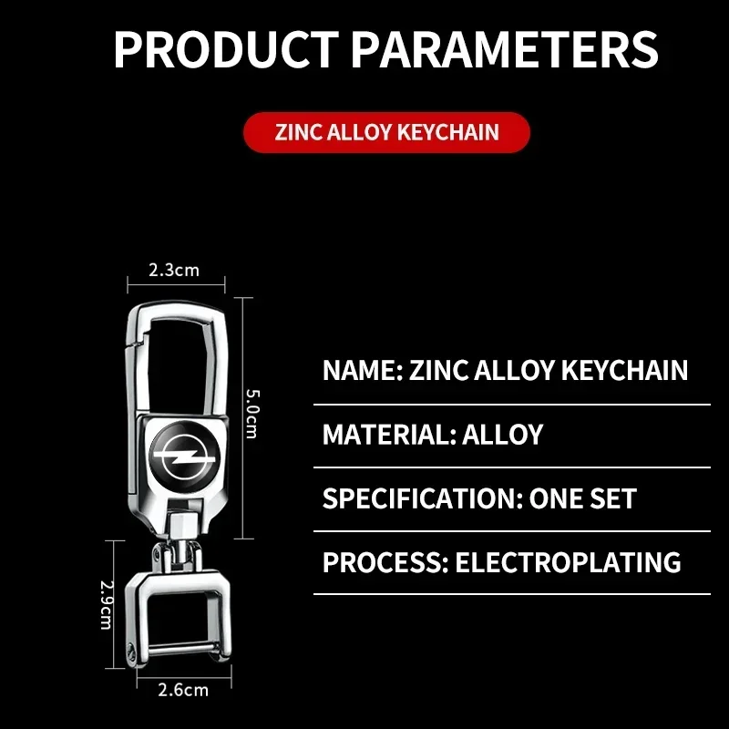1pcs Metal Car Keychain Keyring Key Accessories For Opel Astra H G J Insignia Mokka Zafira Corsa Vectra C D Antara Combo