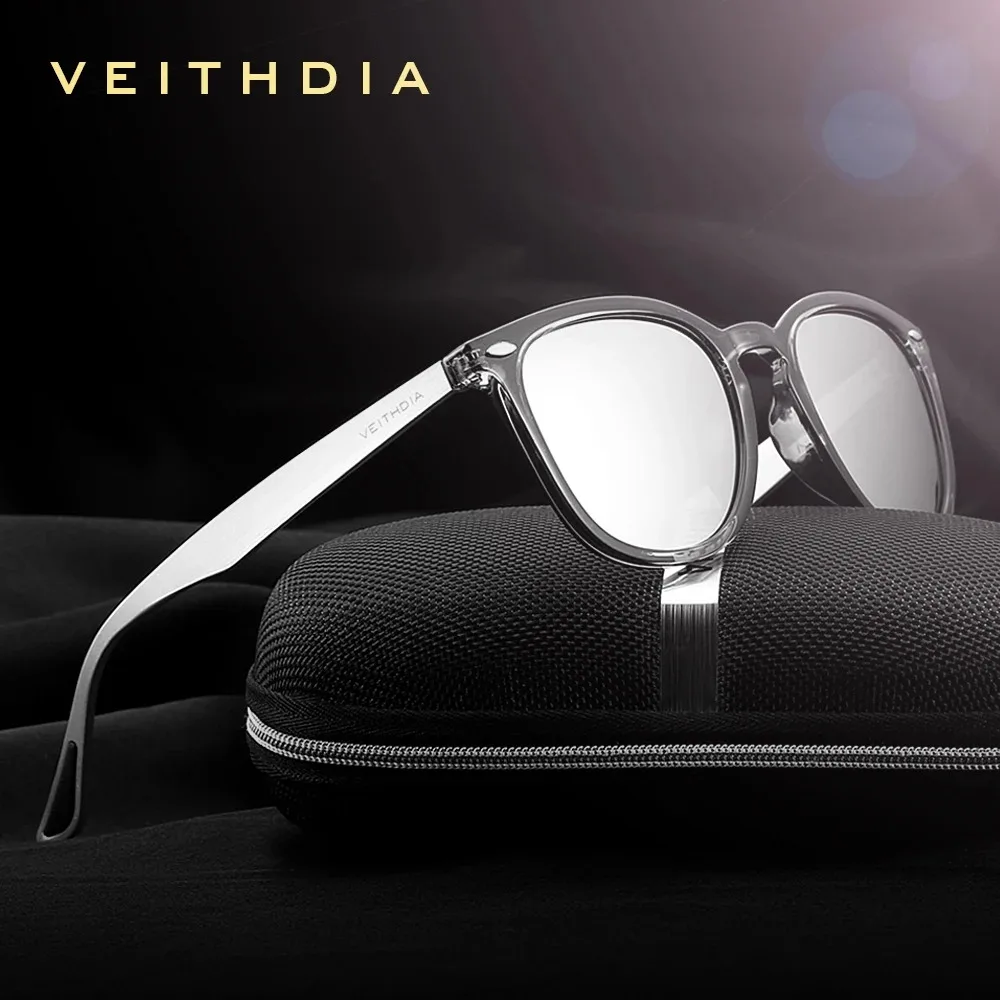 VEITHDIA-gafas de sol Unisex, lentes de aluminio + TR90, espejo fotocromático, accesorios de moda, VT6116