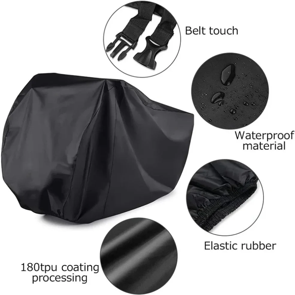 Waterproof Outdoor Bicycle Storage Cover For 3 Bikes Anti UV Rain Snow Wind Proof Dust Dirty Cold Weather Tarp Shed Set view 6