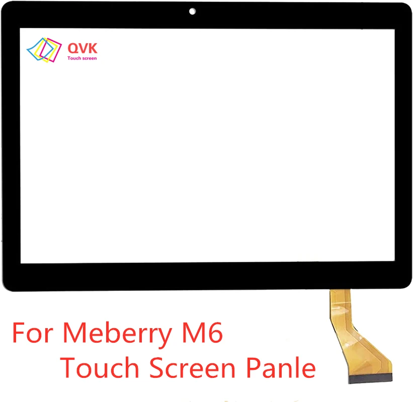 10.1 بوصة أسود لـ Meberry M6 4G اللوحي بالسعة محول الأرقام بشاشة تعمل بلمس الاستشعار MJK-1102 XET/MCX-1102 /FY