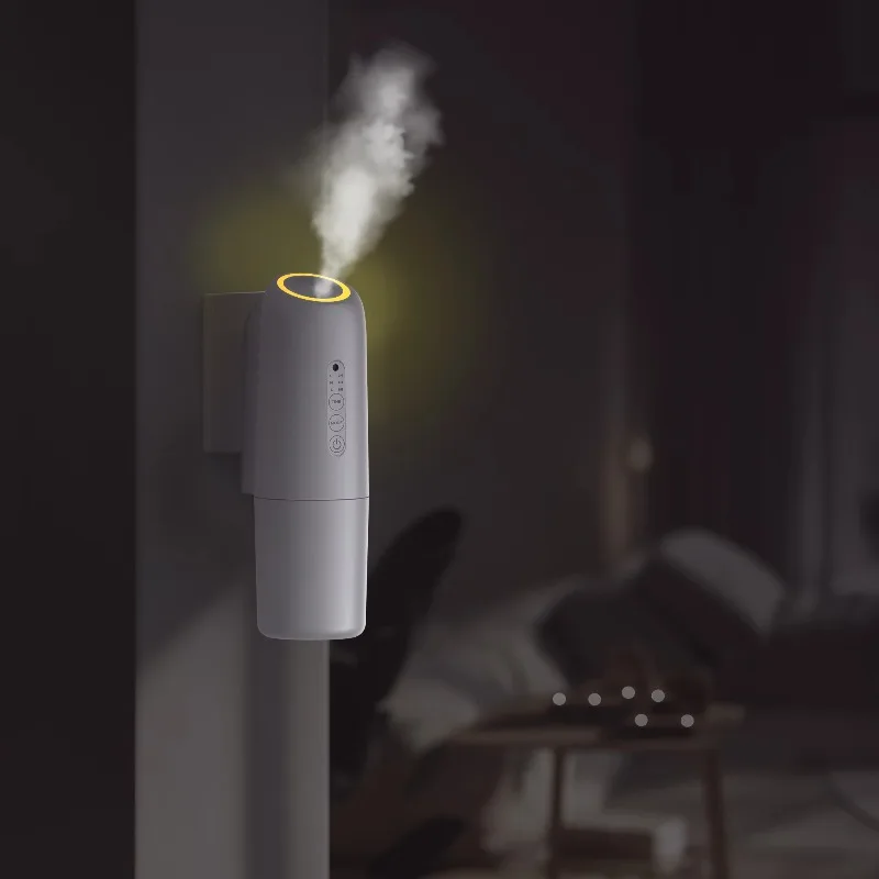 Small Plug-in Cold Atomizing Aroma Diffuser, App Control Home Scent Machine with Sensor Light