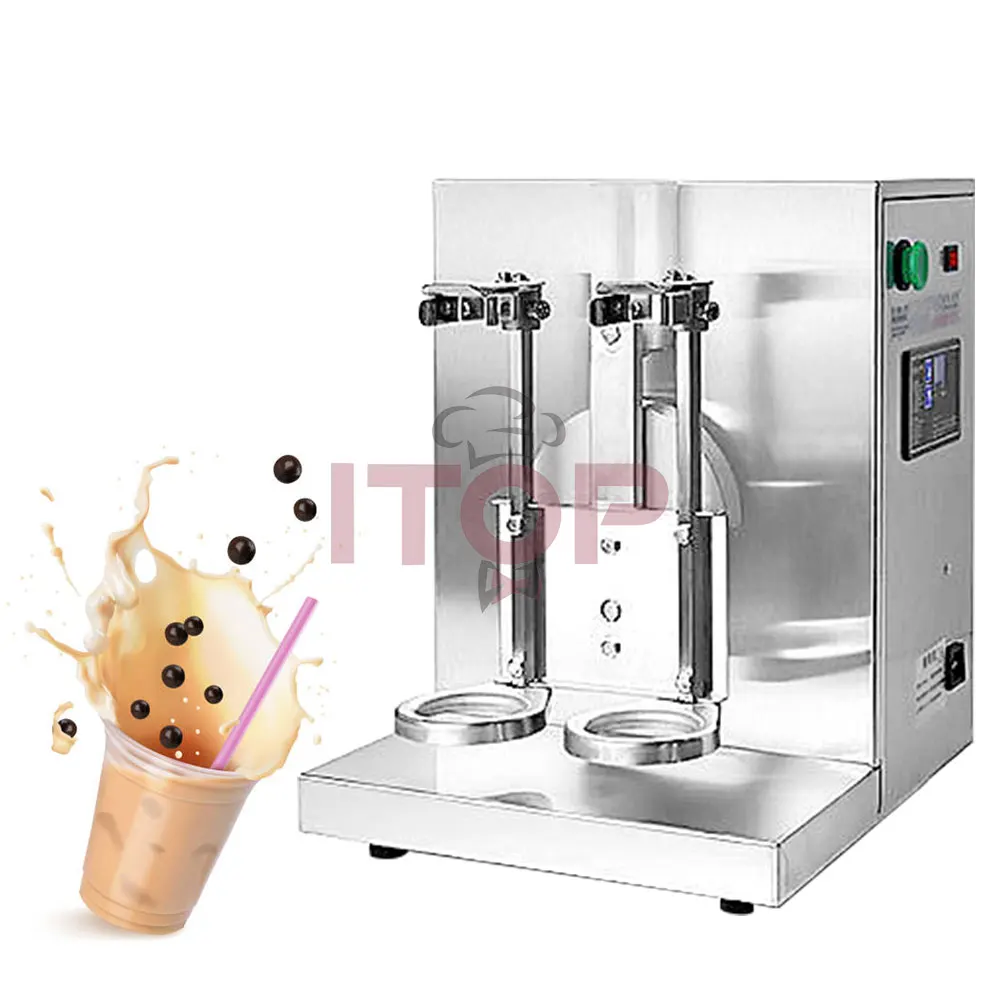 Maszyna do shakera do bubble tea z podwójnymi kubkami STLW JW Wholesale, popularna komercyjna maszyna do shakera do mleka z podwójnymi kubkami do wyposażenia kuchni.