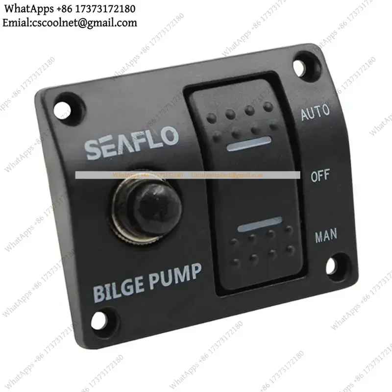 JS02 Bilge Pump Switch Panel 3-Way Automatic Control Marine Panel Switch 1 PCS