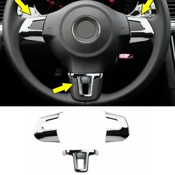 ABS Chrome Car Steering Wheel Sticker Cover Sequin Trim Interior Decoration Cover Sticker Car Accessories