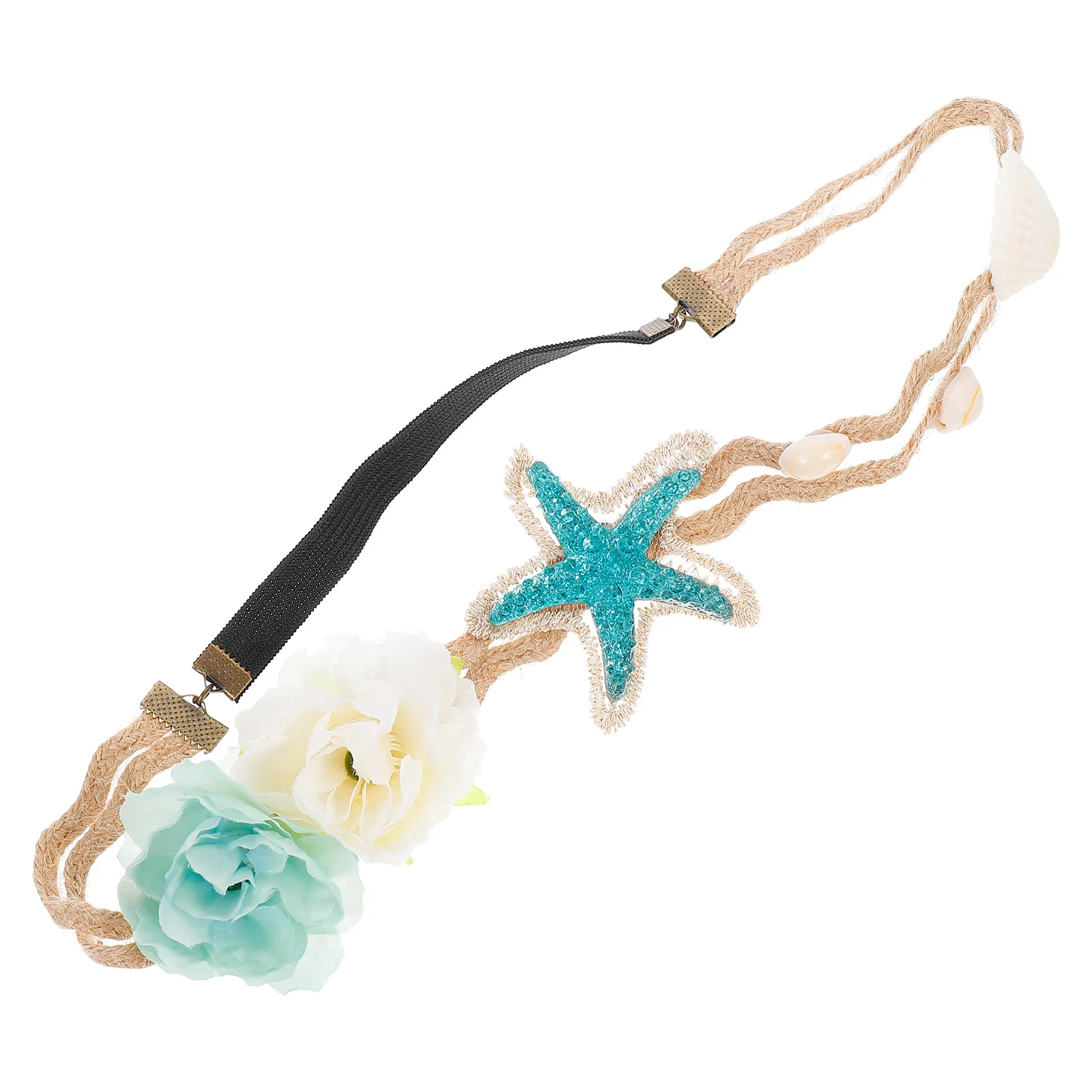 Shell Headband Star Fish Flower Stretch Headbands Marine Beach Decoration Accessories