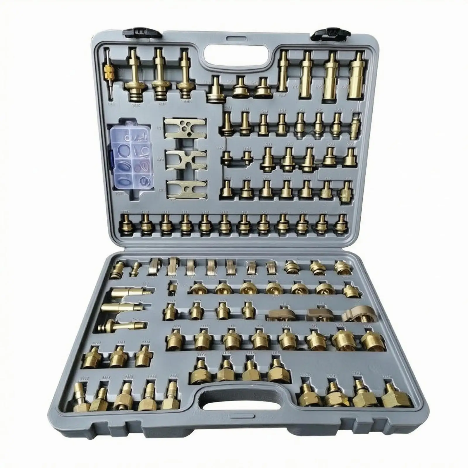 103 Pieces Air-Conditioning Leak Test Kit Hard Plastic Case Auto Air and Cooling Leak Detection Kit Automotive Tool Molded