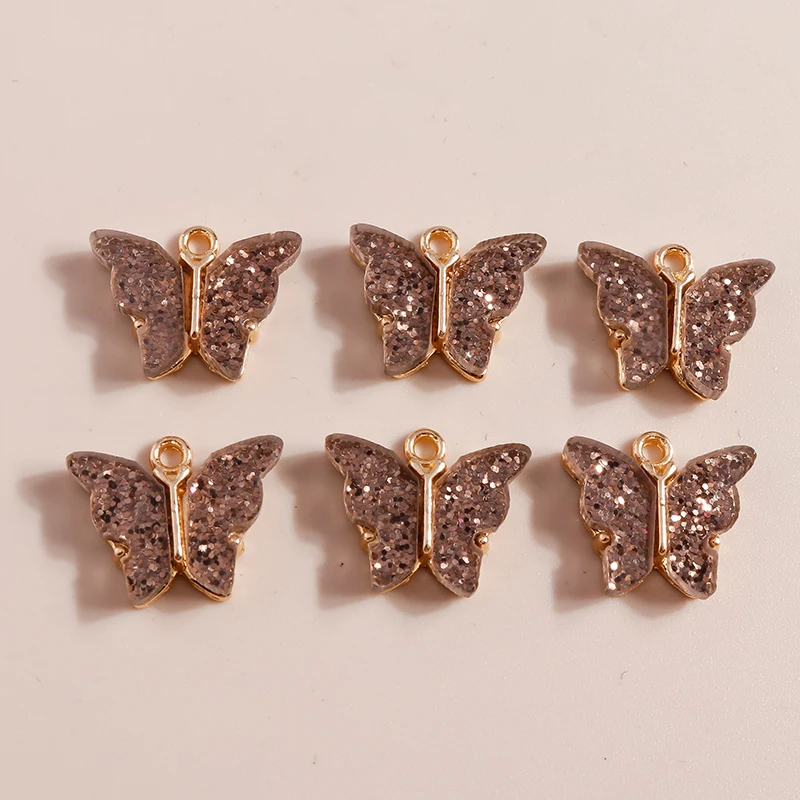 20 Stück 16x14mm Niedliche Bunte Tier- und Schmetterlingsanhänger für Schmuckherstellung, Ohrringe, Anhänger, Halsketten, Armbänder, DIY-Bastelbedarf – Detail 8