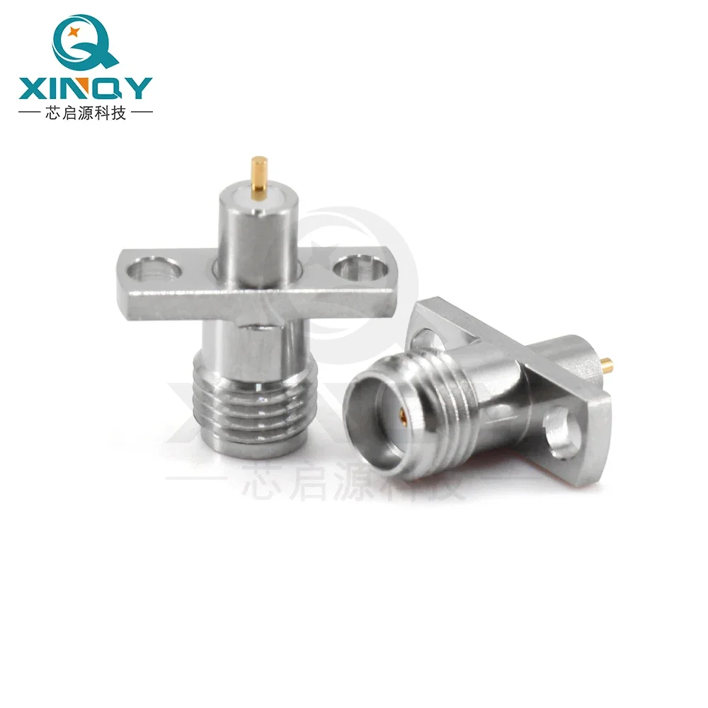 SMA Millimeter Wave RF Coaxial Connector 27G KFD Wall Welding Chassis Flange Fixation