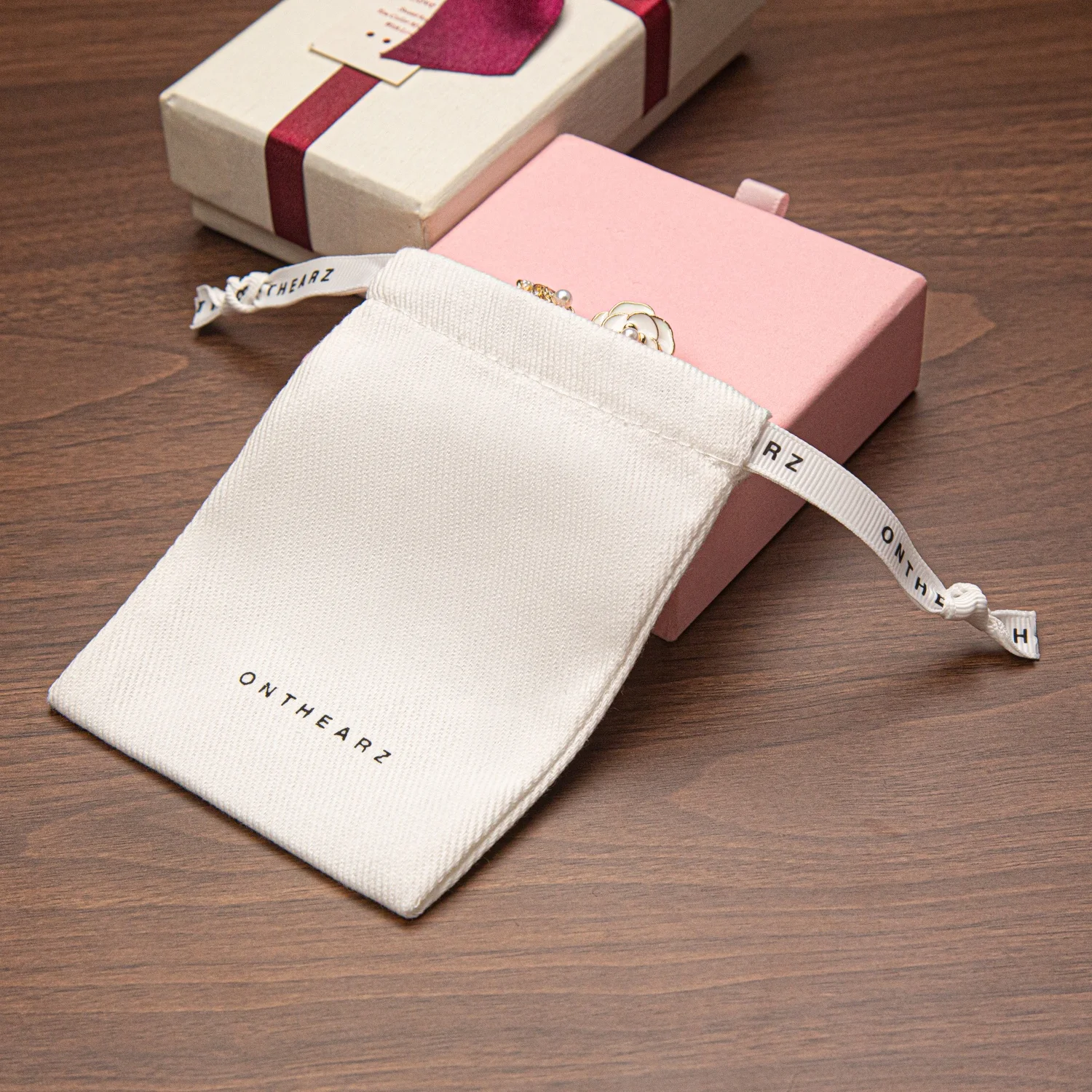 Soft Cotton Twill Jewelry Earrings Packaging 5x7cm(2\