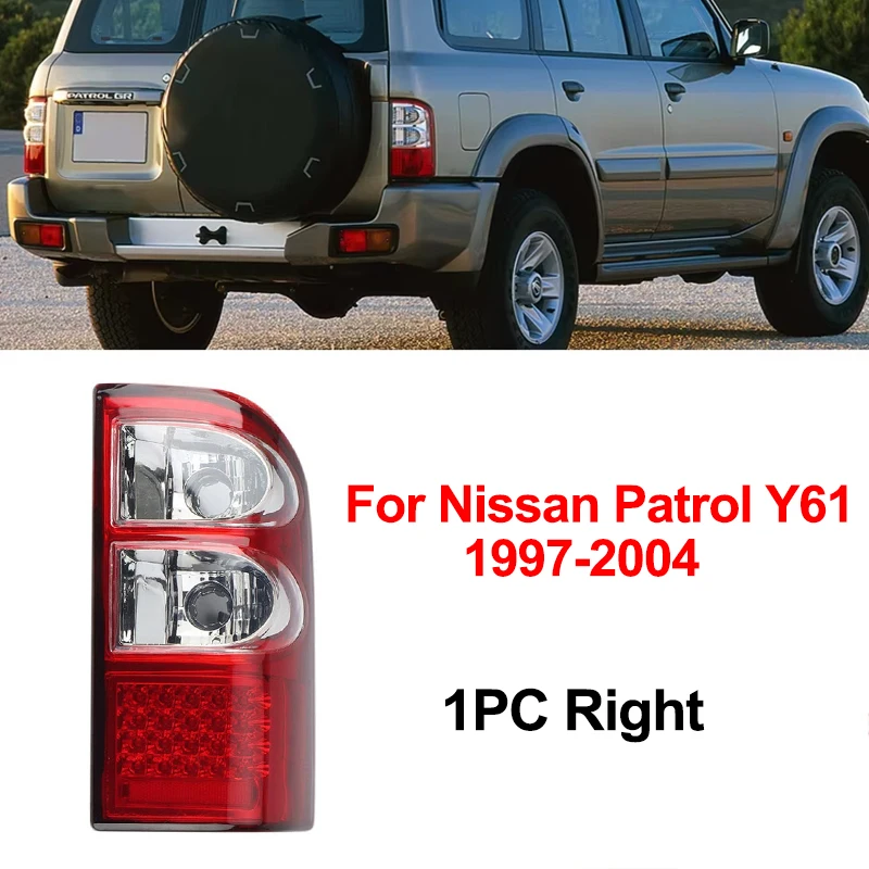 

For Nissan Patrol Y61 1997-2004 Rear Light LED Automobile Tail Turn Signal Lamp Warning Stop Brake Fog Lights Car Accesories