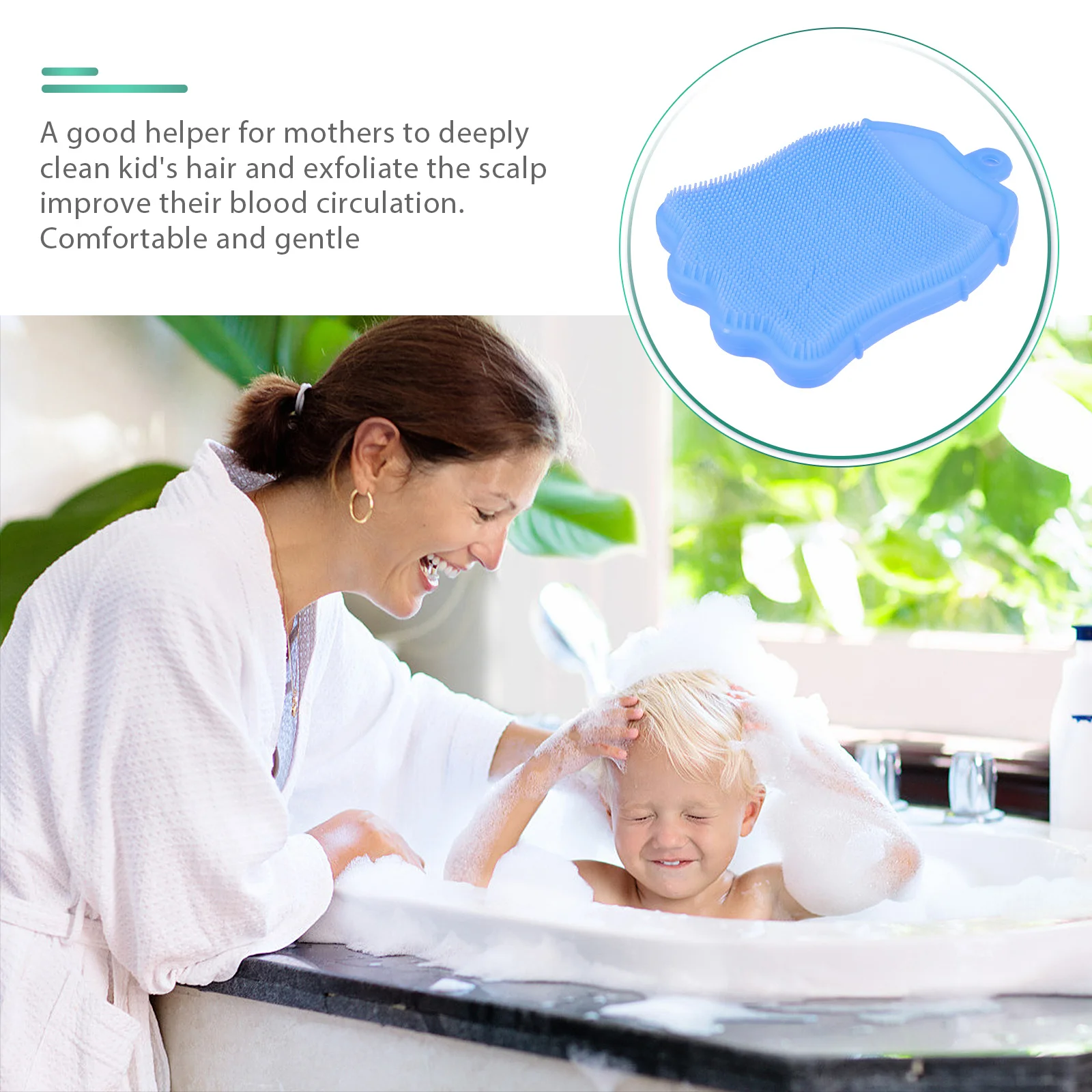 فرشاة حمام الطفل، فرشاة استحمام ناعمة من السيليكون للأطفال، وسادة تدليك للتقشير والتنظيف العميق للعناية بالبشرة الرضع، فرشاة استحمام الطفل