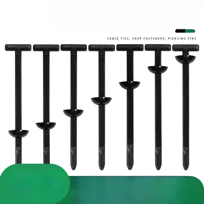 مشبك ربط من النايلون ثابت من خلال مشبك ربط الأظافر من نوع الحاجز وبطانة صندوق السيارة