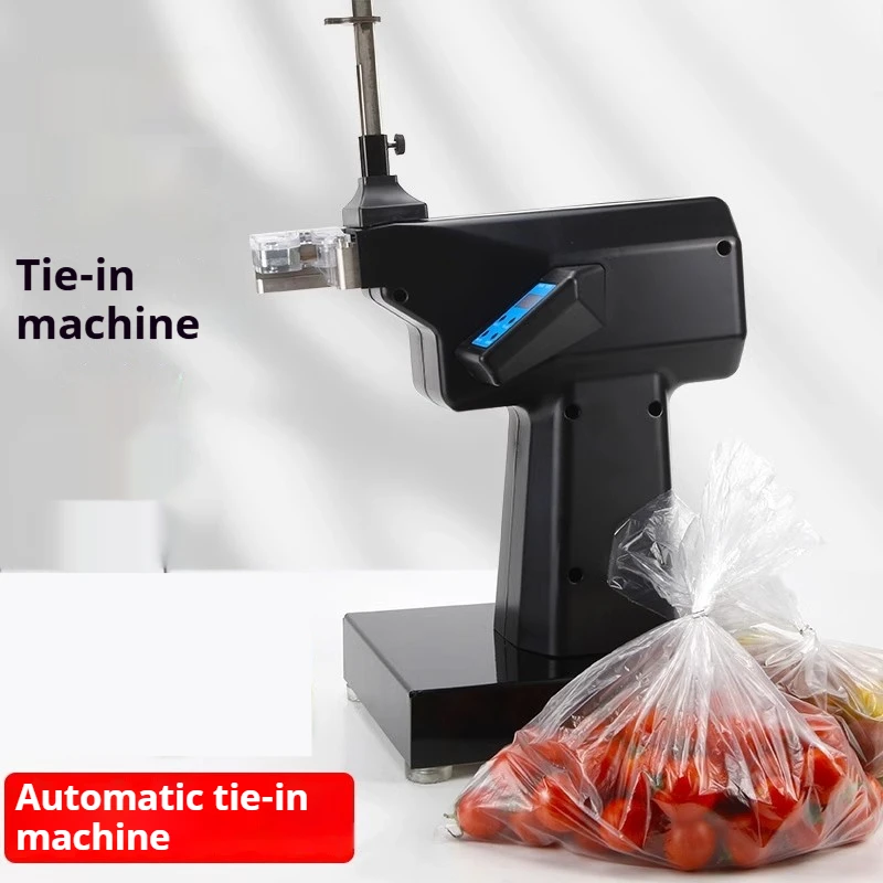 Electric Supermarket Bag Sealer for Food Packaging 220V，Automatic Aluminum Nail Sealing Machine