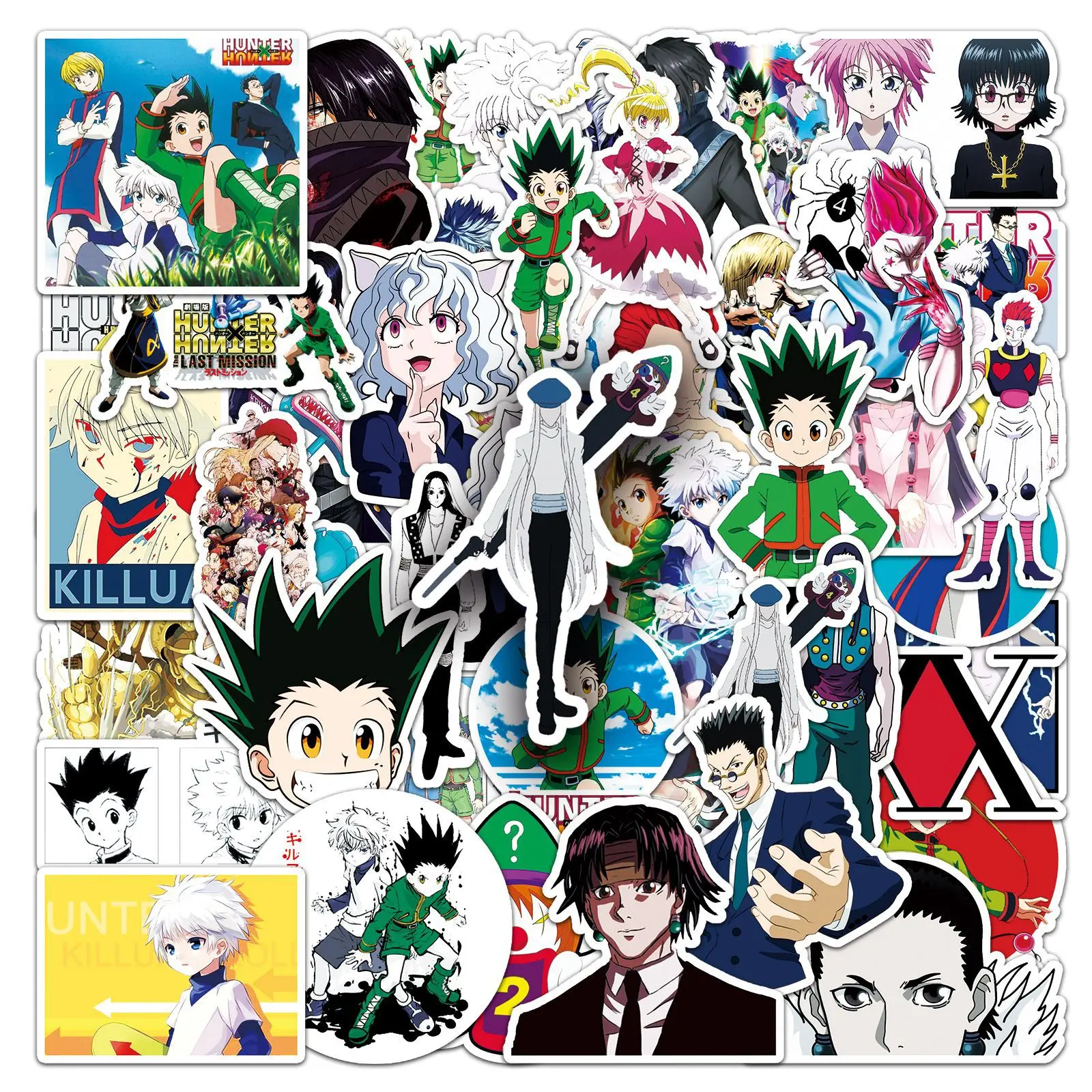 50 autocollants HUNTER×HUNTER GON·FREECSS, autocollants graffiti, pour bricolage, journal, coque de téléphone, scrapbooking fait main, autocollants esthétiques