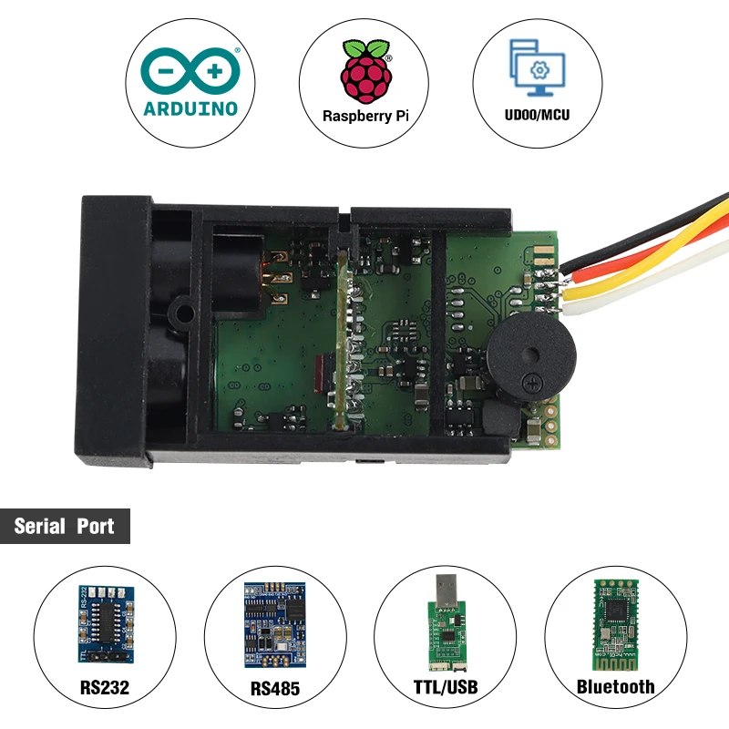 LDK 40m Arduino Laser Distance Sensor with TXRX Laser Length Measurement Sensor TTL Laser Sensor Distance Measuring