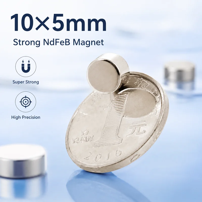 10/20/50pcs 10x5mm Strong Disc Magnets – Ideal for Machinery, Sensors, DIY Furniture Assembly, Science Experiments & Workshop Us