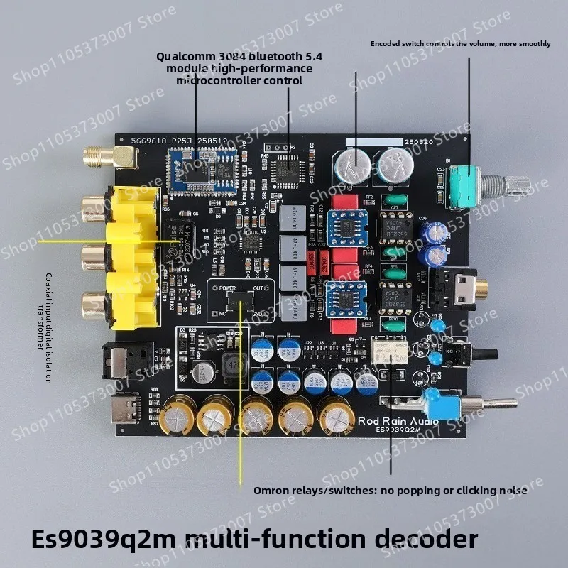 Bluetooth 5.4 lossless decoder es9039 decoding aptx ldac fever hifi receiver high sound quality
