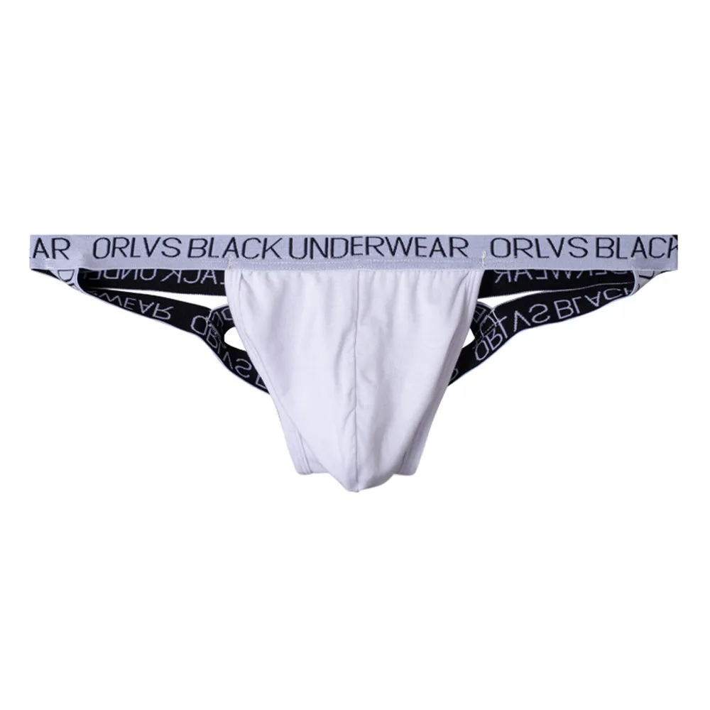 Men's Cross Strap Thong, Sexy Low-Rise T-Back Underwear for Party Open Buttocks U Pouch Jockstrap Gays Erotic String Underpants