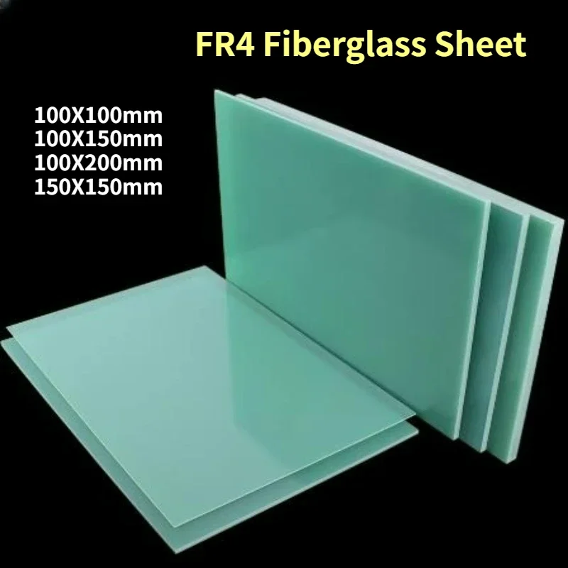 

Thick 0.5mm-20mm FR4 Fiberglass Sheet Green Epoxy Plate 3240 Epoxy Resin Insulation Board Glass Fibre 100X100mm~150X150mm