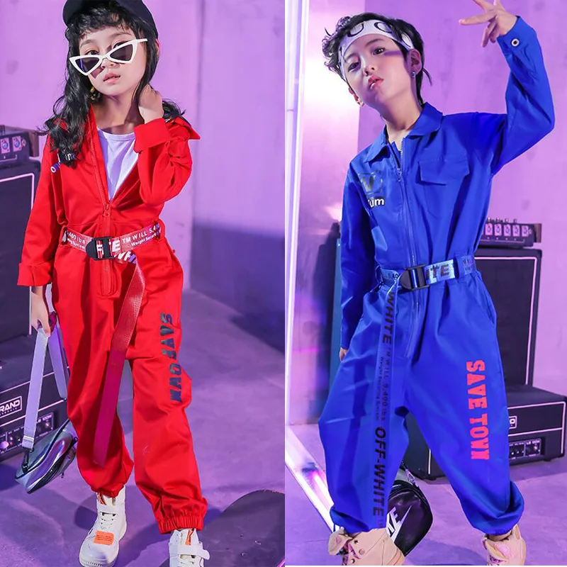 Disfraces de baile modernos para niñas, trajes de baile de Hip Hop para niños, trajes de escenario, ropa de mono