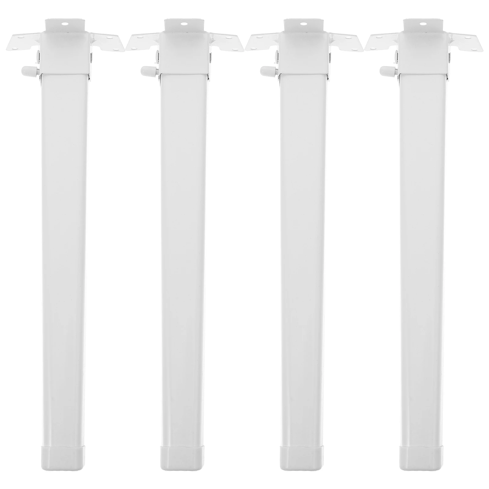 

4pcs Adjustable Height Foldable Metal Support Bed Side Cabinet Sofa Workbench Replacement Sturdy Iron Frame Easy Install For