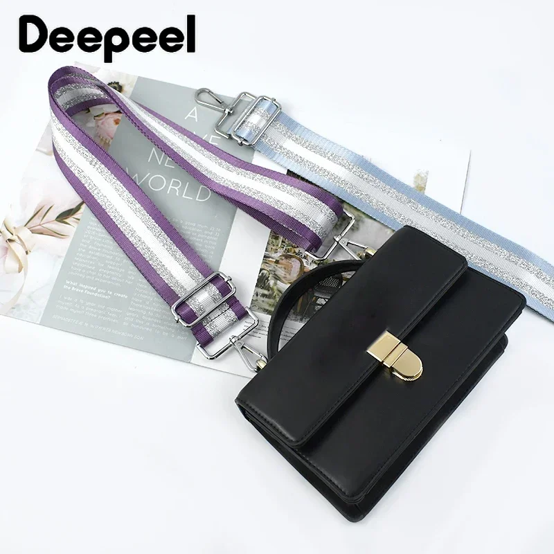 Deepeel-Correa para bolso de mujer de 5cm de ancho, correas para bolsos de hombro tipo bandolera, cinturón de nailon alargado ajustable, accesorio