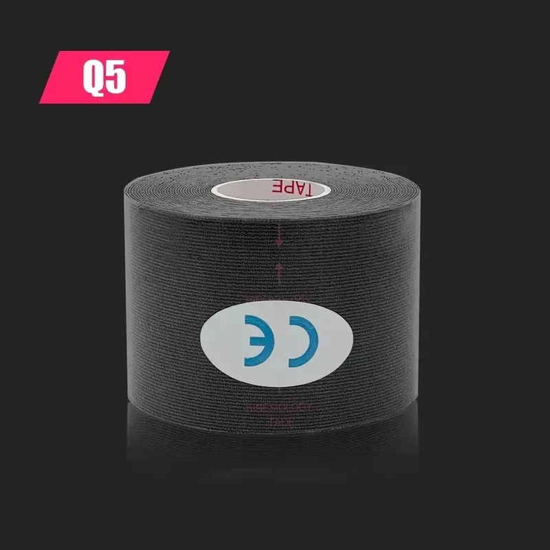 1/6 قطعة تنفس القطن شريط علم الحركة الرياضة مطاطا لفة لاصق العضلات ضمادة الركبة الكوع حامي إصابة الألم الرعاية الشريط