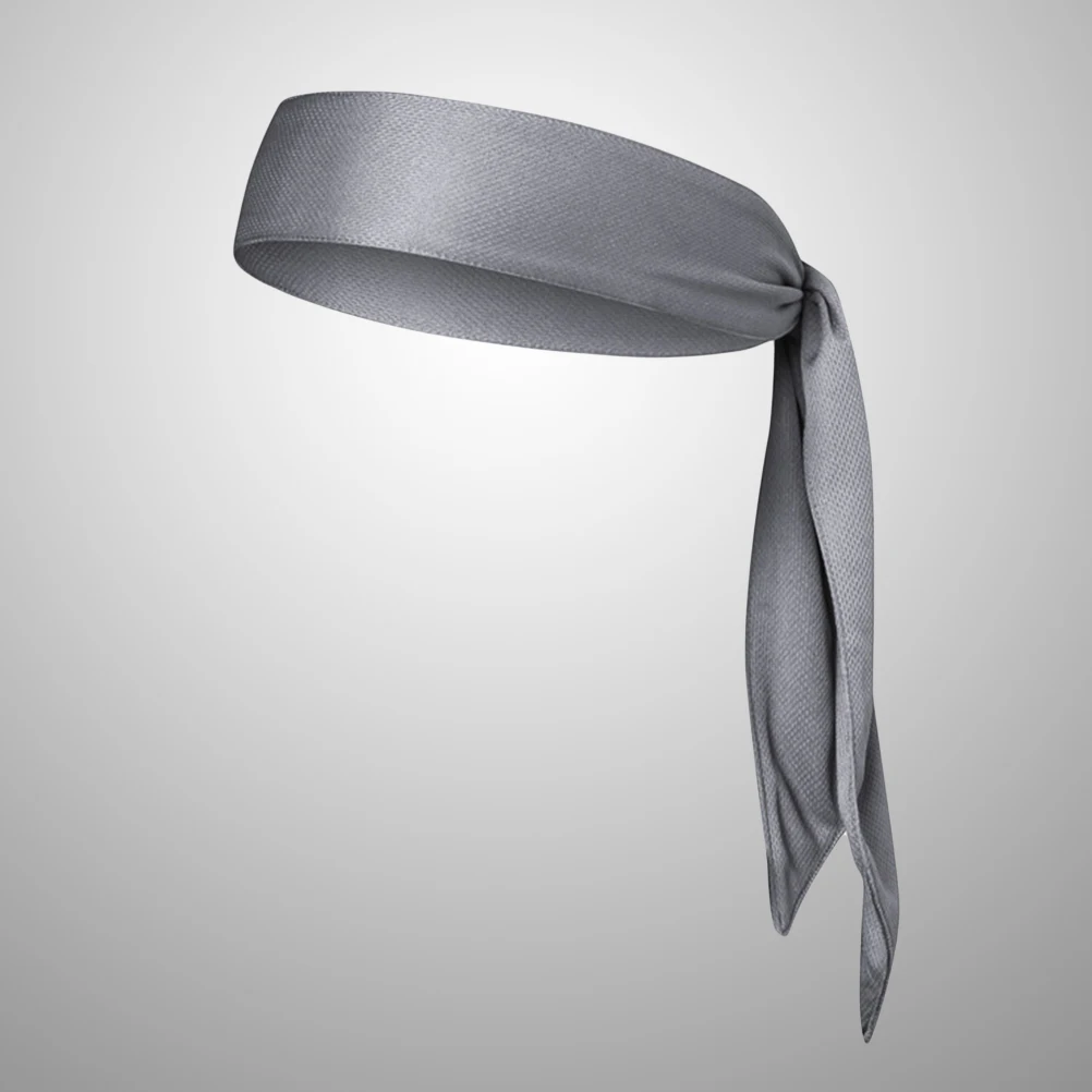 

Premium Absorbent Breathable Sweatband For Sports Exercise Headband Non Slip Comfort Fit Running Yoga Gym Fitness (Grey)