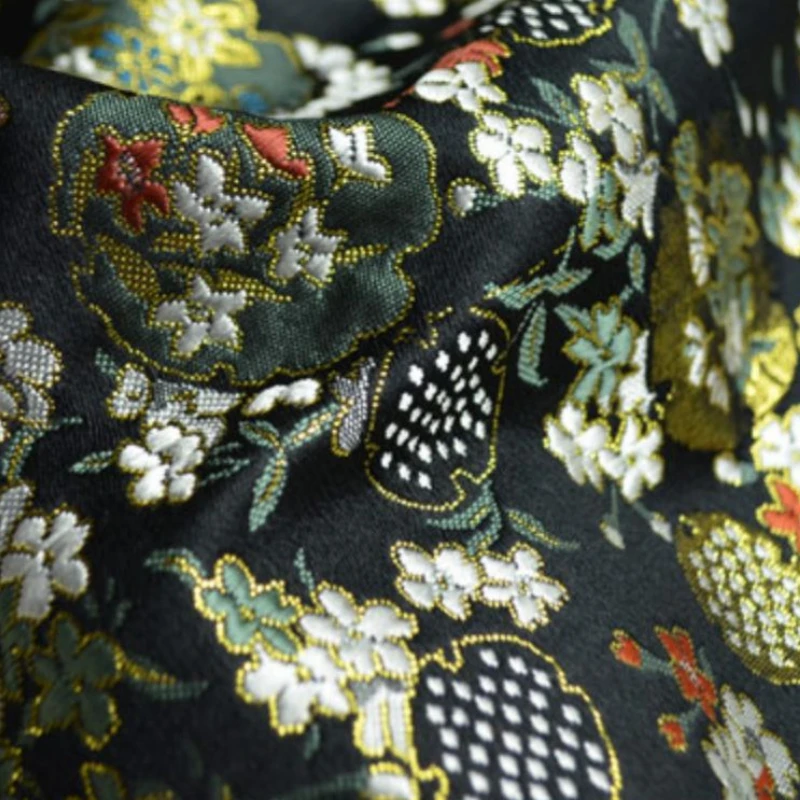 Metal Wire Jacquard Woven Brocade Fabric Embroidery for Clothing Designer Handmade Diy Sewing Material By The Meter Cloth