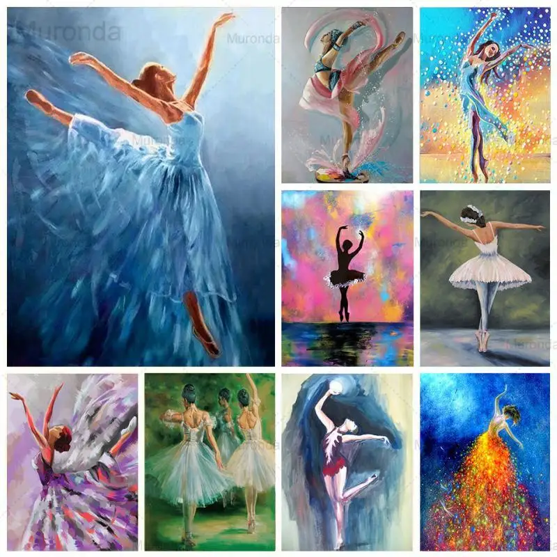 

5D DIY Diamond Painting Dancer Girl Ballet Beauty Portrait Diamond Embroidery Kit Rhinestone Picture Mosaic Handmade Home Decor