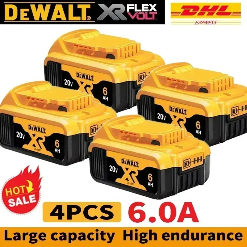 ? ? Originele DeWalt 6Ah/5Ah 20V batterij vervangbaar voor DCD887 DCD805 DCF860 Dcd796 DCG406 DCF880 DCF512 DCD805 accugereedschap